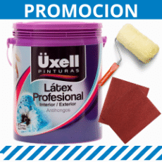 3 Uxell Látex Interior Exterior + Rodillo + Lijas