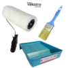 Kit Para Pintar - Rodillo lana N°22  + Pincel N°20 + Bandeja Plana Grande
